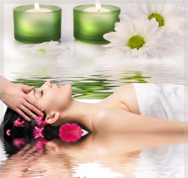 Hình ảnh tranh spa khổ lớn dán tường 2